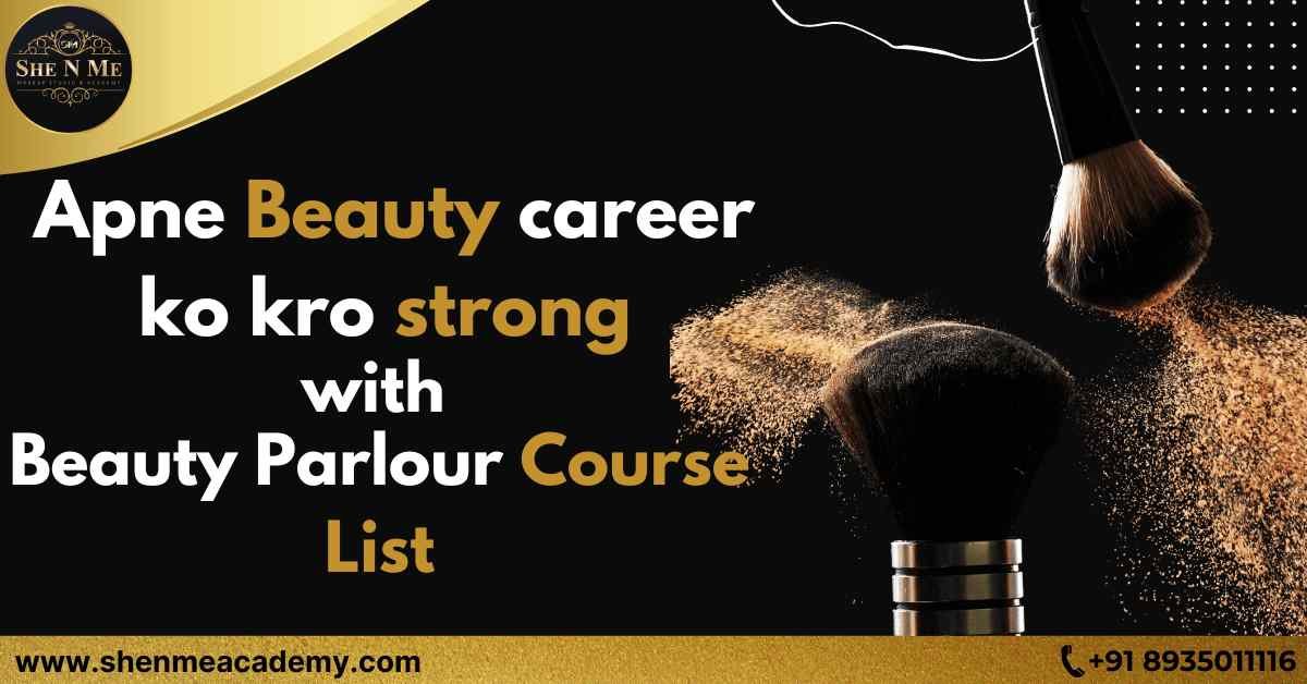 syllabus beauty parlour course list