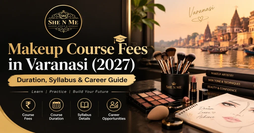 Makeup Course fees in Varanasi (2027): Fees, Duration, Syllabus & Career Guide - she n me academy